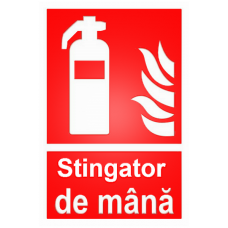 Indicatoare pentru stingator de mana Indicatoare pentru stingator de mana