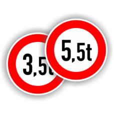 Indicatoare Pentru Accesul Interzis Vehiculelor Cu Masa Mai Mare...,