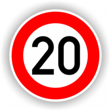 Indicatoare Rutiere 20 Km La Ora Indicatoare Rutiere 20 Km La Ora