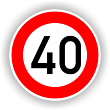 Indicatoare Rutiere 40 Km La Ora Indicatoare Rutiere 40 Km La Ora