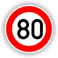 Indicatoare Rutiere 80 Km La Ora Indicatoare Rutiere 80 Km La Ora