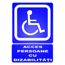 Indicator Pentru Accesul Persoane Cu Handicap Indicator Pentru Accesul Persoane Cu Handicap