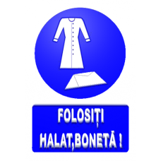 Indicatoare Pentru Halat Si Boneta Indicatoare Pentru Halat Si Boneta